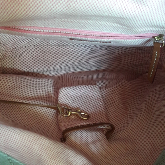 Dooney & Bourke Teal Signature Hobo Purse - Picture 16 of 16